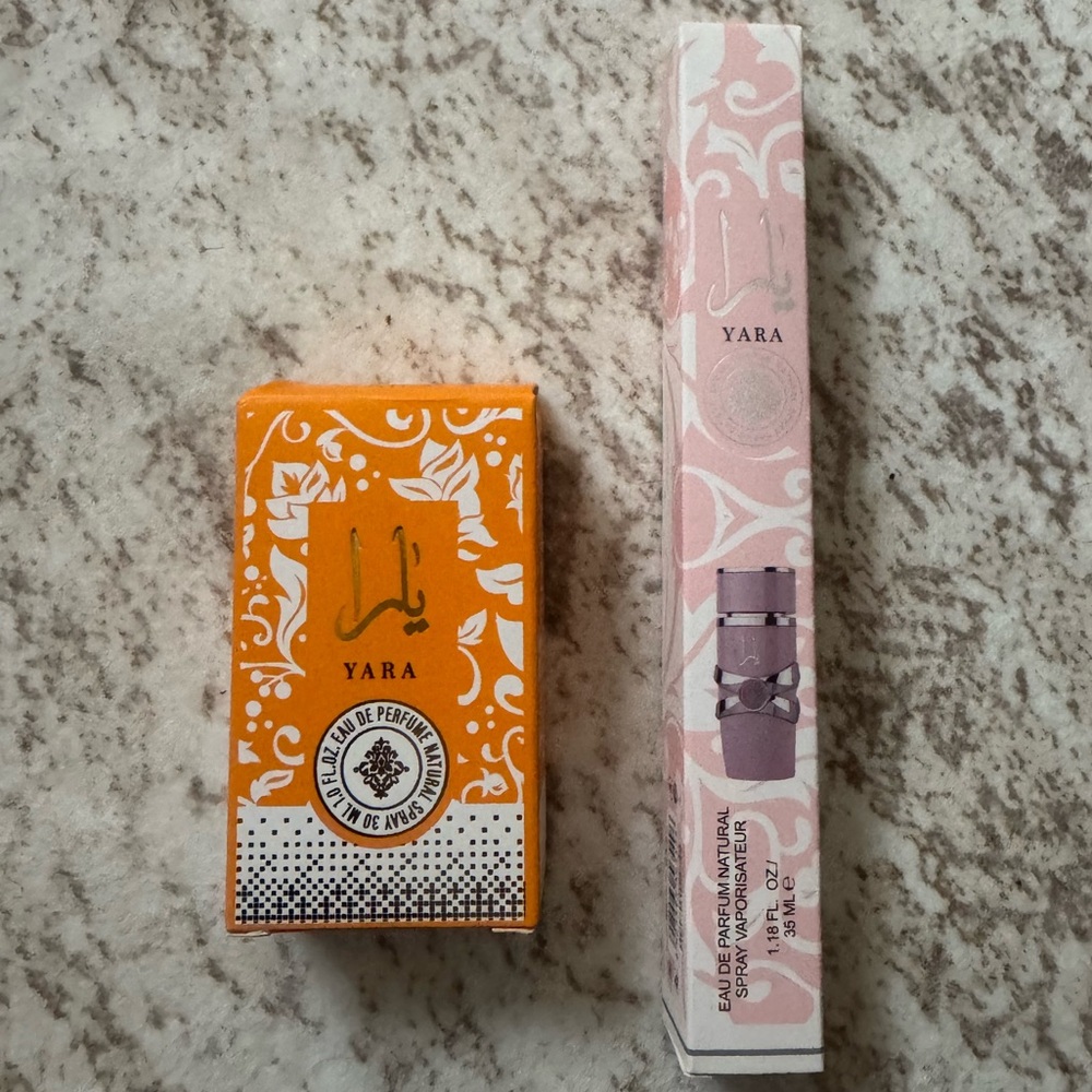 Yara • Tous Orange and Original Pink Sprays $30